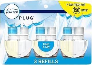 Febreze Plug-In Air Freshener, Odor-Fighting Scented Oil Refill, Air Fresheners for Home and Bathroom and Kitchen, Long Lasting for Strong...